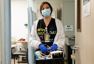 healthcare worker with mask