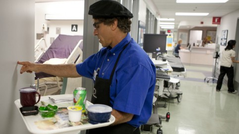 Food service delivering tray.